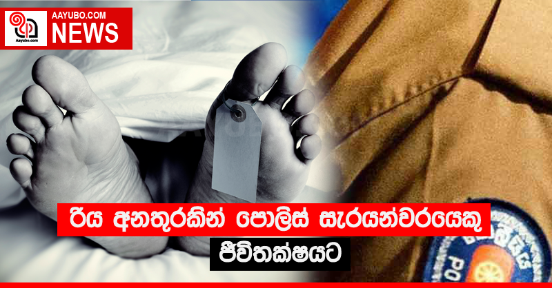රිය අනතුරකින් පොලිස් සැරයන්වරයෙකු ජීවිතක්‍ෂයට