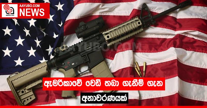 ඇමරිකාවේ වෙඩි තබා ගැනීම් ගැන අනාවරණයක් 
