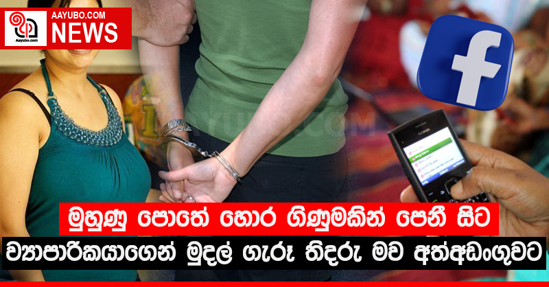 මුහුණු පොතේ හොර ගිණුමකින් පෙනී සිට ව්‍යාපාරිකයාගෙන් මුදල් ගැරූ තිදරු මව අත්අඩංගුවට