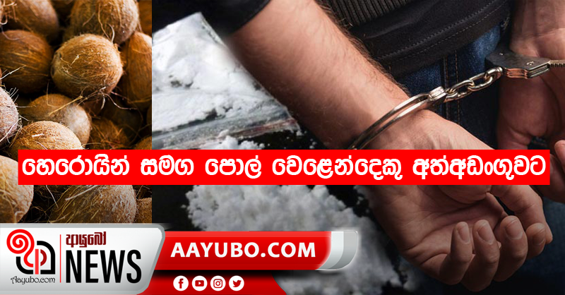 හෙරොයින් සමග පොල් වෙළෙන්දෙකු අත්අඩංගුවට