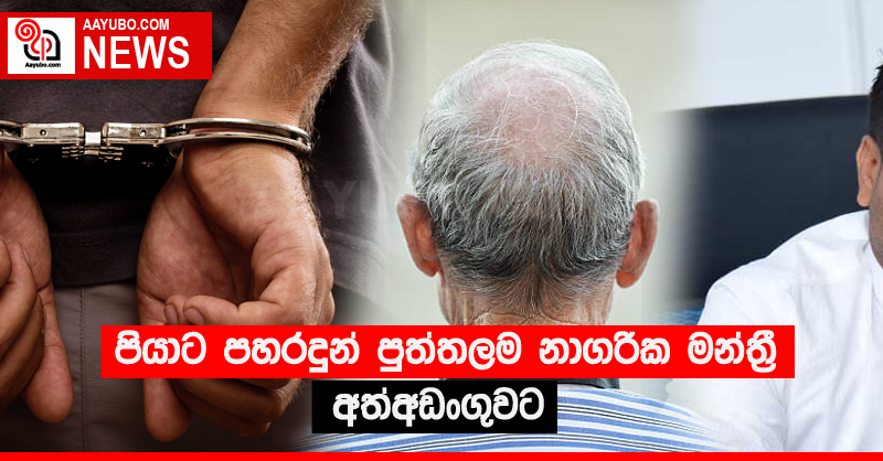 පියාට පහරදුන් පුත්තලම නාගරික මන්ත්‍රී අත්අඩංගුවට