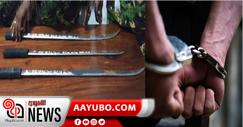 ආවා කල්ලියට කඩු සැපයූ පුද්ගලයෙකු යාපනේදී අත්අඩංගුවට