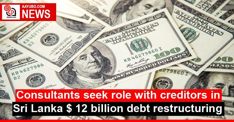 Consultants seek role with creditors in Sri Lanka $ 12 billion debt restructuring