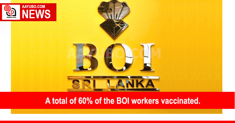A total of 60% of the BOI workers vaccinated.