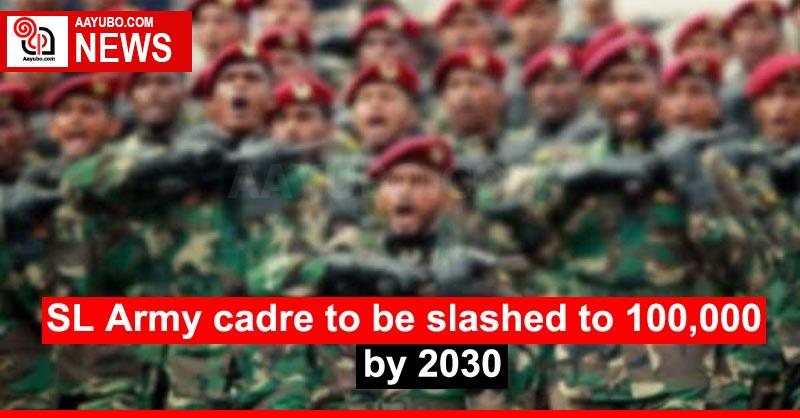 SL Army cadre to be slashed to 100,000 by 2030