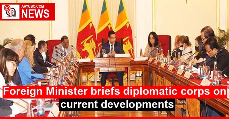 Foreign Minister briefs diplomatic corps on current developments