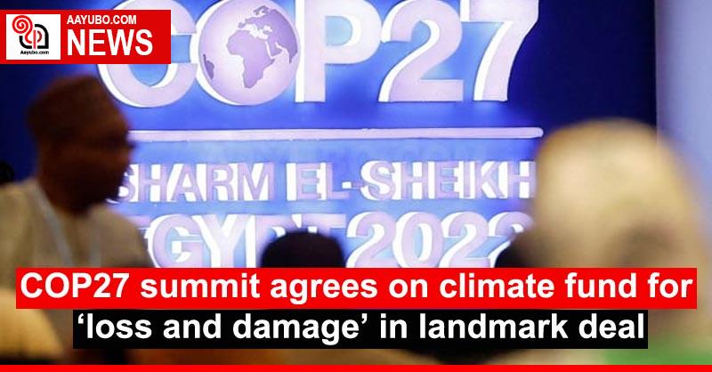 COP27 Summit Agrees On Climate Fund For ‘loss And Damage’ In Landmark Deal