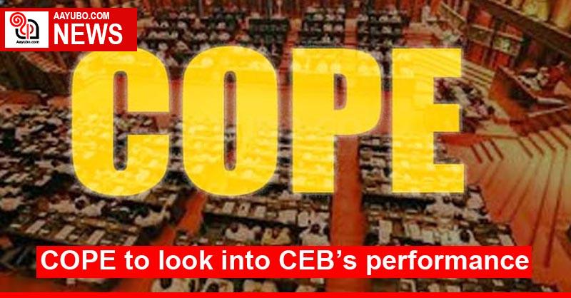 COPE to look into CEB’s performance