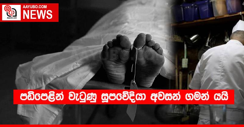 පඩිපෙළින් වැටුණු සූපවේදීයා අවසන් ගමන් යයි