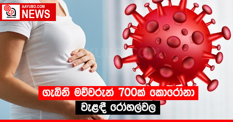 ගැබිනි මව්වරුන් 700ක් කොරෝනා වැළඳී රෝහල්වල