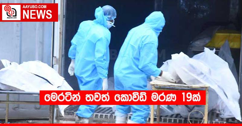මෙරටින් තවත් කොවිඩ් මරණ 19ක්