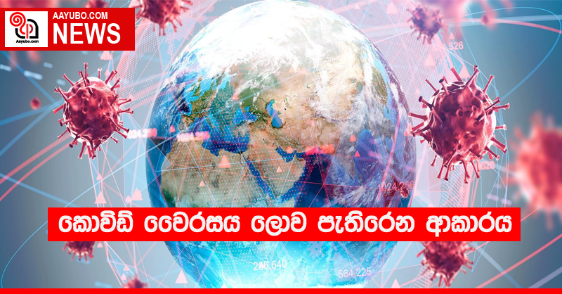 කොවිඩ් වෛරසය ලොව පැතිරෙන ආකාරය