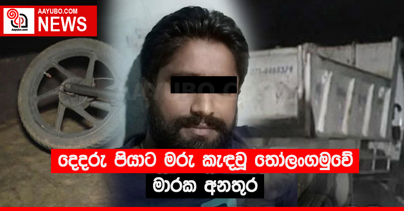 දෙදරු පියාට මරු කැඳවූ තෝලංගමුවේ මාරක අනතුර