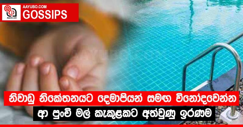 නිවාඩු නිකේතනයට දෙමාපියන් සමඟ විනෝදවෙන්න ආ පුංචි මල් කැකුලකට අත්වුණු ඉරණම