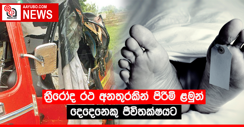 ත්‍රීරෝද රථ අනතුරකින් පිරිමි ළමුන් දෙදෙනෙකු ජීවිතක්‍ෂයට