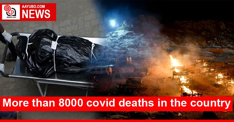 More than 8000 covid deaths in the country