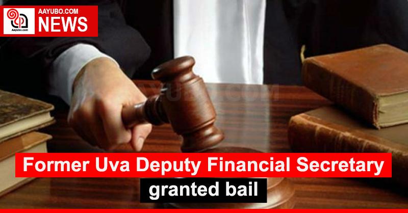 Former Uva Deputy Financial Secretary granted bail