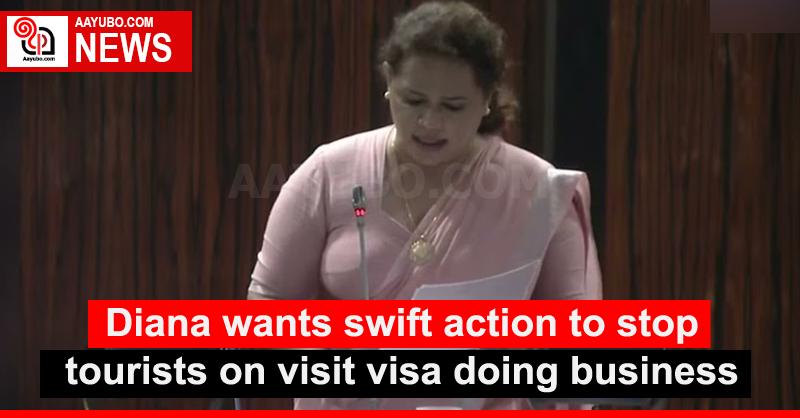 Diana wants swift action to stop tourists on visit visa doing business