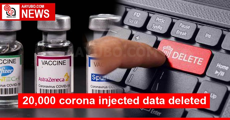 20,000 corona injected data deleted