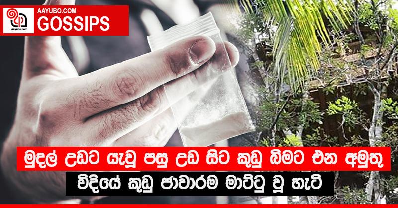 මුදල් උඩට යැවූ පසු උඩ සිට කුඩු බිමට එන අමුතු විදියේ කුඩු ජාවාරම මාට්ටු වූ හැටි