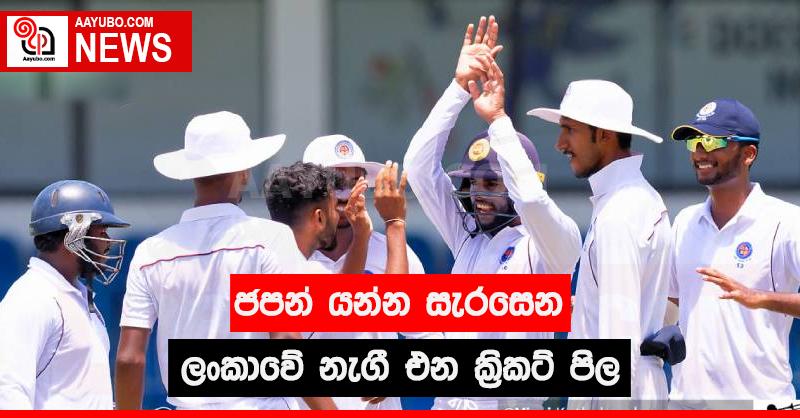 ජපන් යන්න සැරසෙන ලංකාවේ නැගී එන ක්‍රිකට් පිල