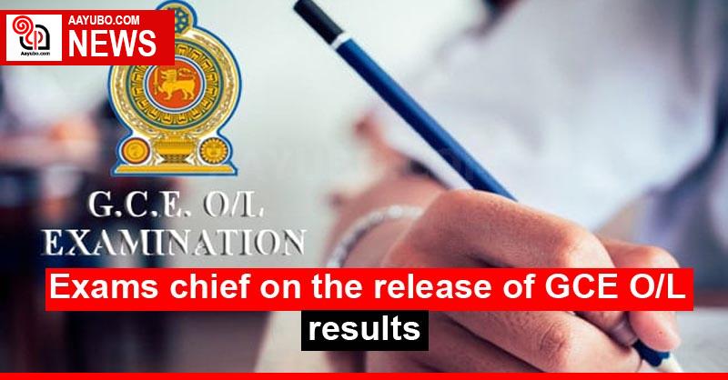 Exams chief on the release of GCE O/L results