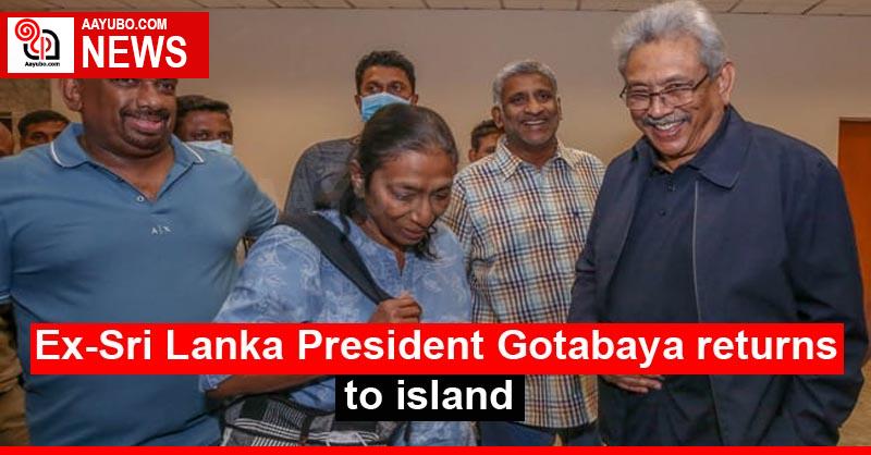 Ex Sri Lanka President Gotabaya Returns To Island