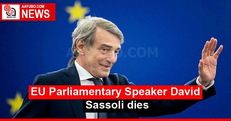 EU Parliamentary Speaker David Sassoli dies