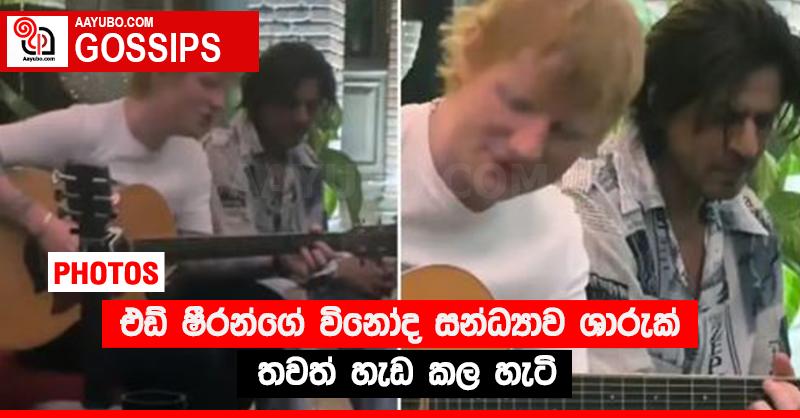 එඩ් ෂීරන්ගේ විනෝද සන්ධ්‍යාව ශාරුක් තවත් හැඩ කල හැටි (PHOTOS)