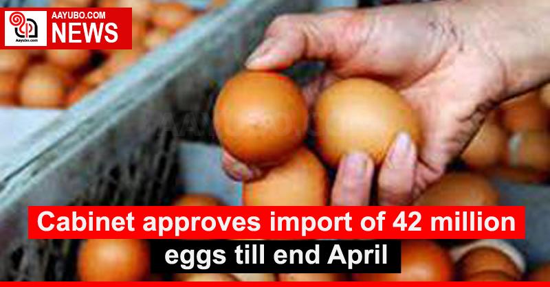 Cabinet approves import of 42 million eggs till end April