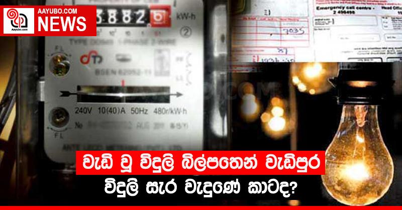 වැඩි වූ විදුලි බිල්පතෙන් වැඩිපුර විදුලි සැර වැදුණේ කාටද?