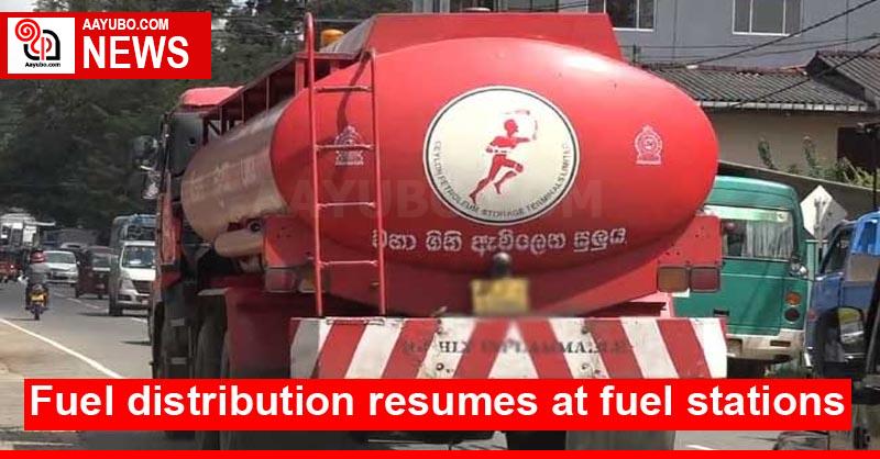 Fuel distribution resumes at fuel stations