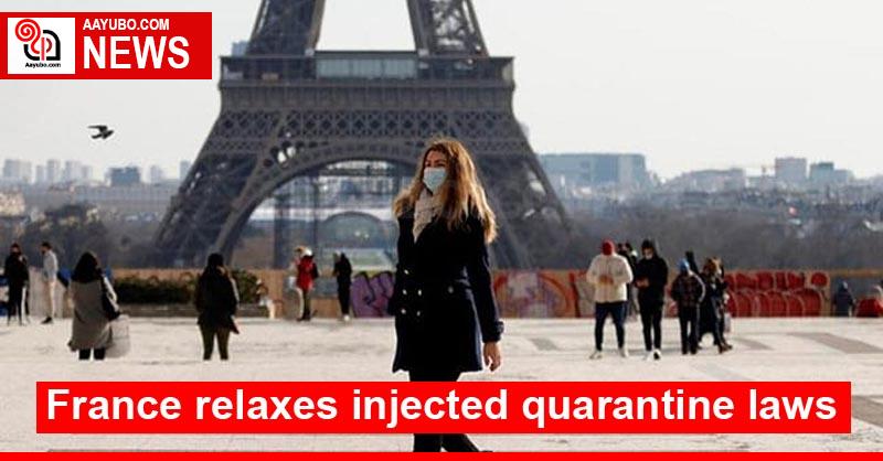 France relaxes injected quarantine laws
