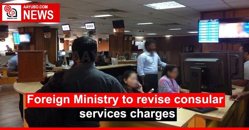 Foreign Ministry to revise consular services charges