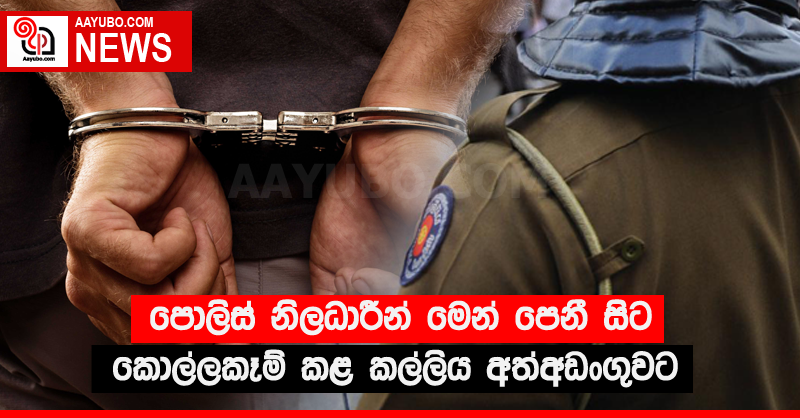 පොලිස් නිලධාරීන් මෙන් පෙනී සිට කොල්ලකෑම් කළ කල්ලිය අත්අඩංගුවට