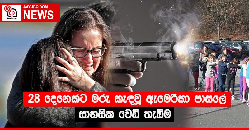 28 දෙනෙක්ට මරු කැඳවූ ඇමෙරිකා පාසලේ සාහසික වෙඩි තැබීම