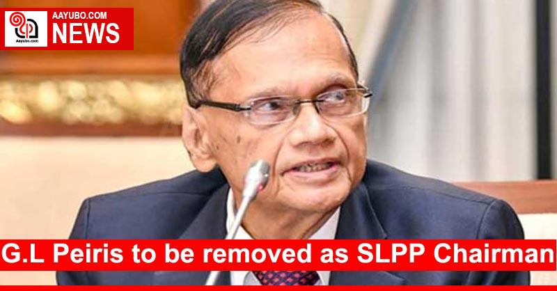 G.L Peiris to be removed as SLPP Chairman