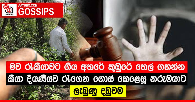 මව රැකියාවට ගිය අතරේ කුඹුරේ තෙල් ගහන්න කියා දියණියව රැගෙන ගොස් කෙළෙසූ නරුමයාට ලැබුණු දඩුවම