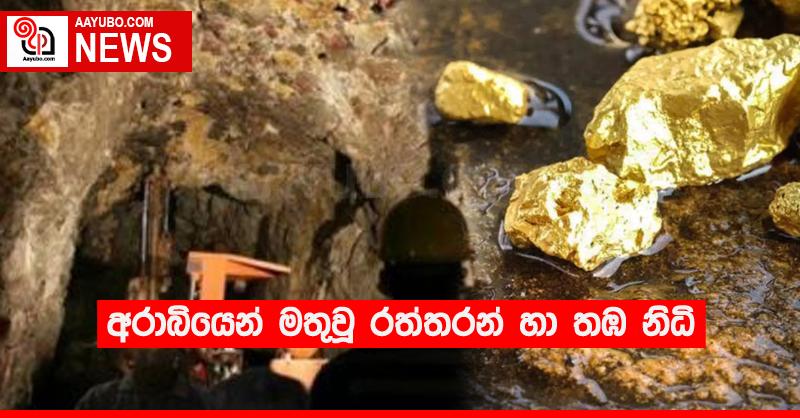 අරාබියෙන් මතුවූ රත්තරන් හා තඹ නිධි