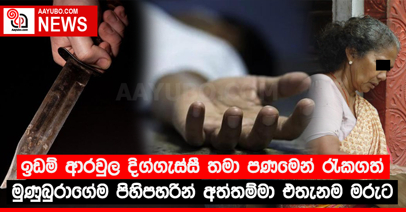 ඉඩම් ආරවුල දිග්ගැස්සී තමා පණමෙන් රැකගත් මුණුබුරාගේම පිහිපහරින් අත්තම්මා එතැනම මරුට