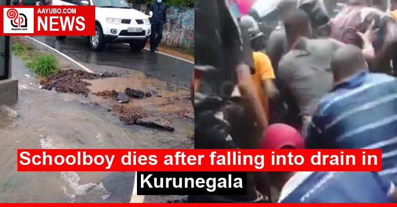 Schoolboy dies after falling into drain in Kurunegala
