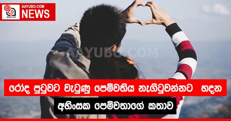 රෝද පුටුවට වැටුණු පෙම්වතිය නැගිටුවන්නට වෙර දරන අහිංසක පෙම්වතාගේ කතාව