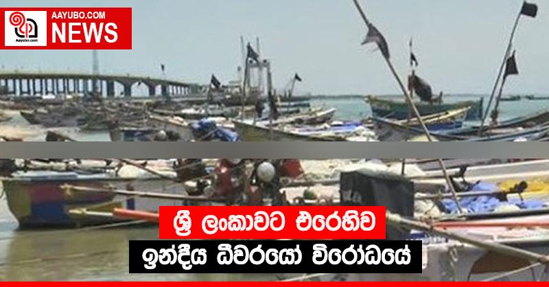 ශ්‍රී ලංකාවට එරෙහිව ඉන්දීය ධීවරයෝ විරෝධයේ