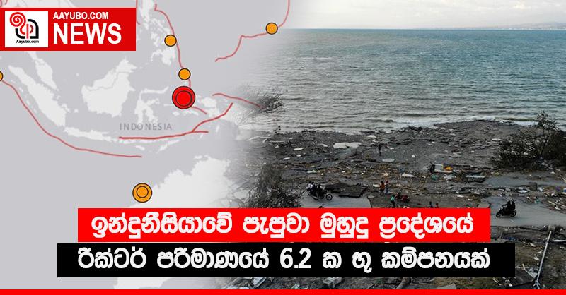 ඉන්දුනීසියාවේ පැපුවා මුහුදු ප්‍රදේශයේ රික්ටර් පරිමාණයේ 6.2 ක භූ කම්පනයක්