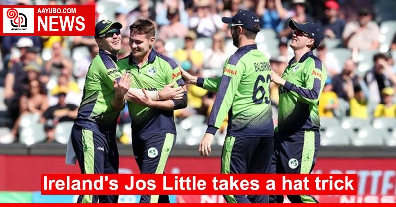Ireland's Jos Little takes a hat trick