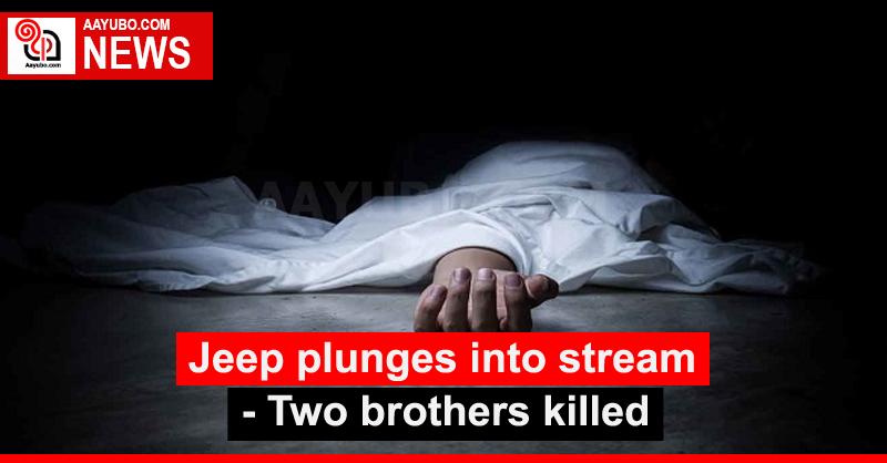 Jeep plunges into stream - Two brothers killed