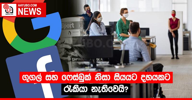 ගූගල් සහ ෆේස්බුක් නිසා සියයට දහයකට රැකියා නැතිවෙයි?
