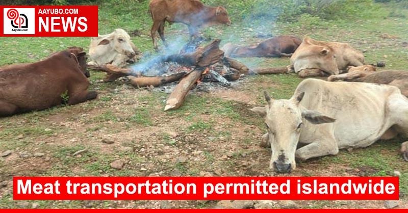 Meat transportation permitted islandwide