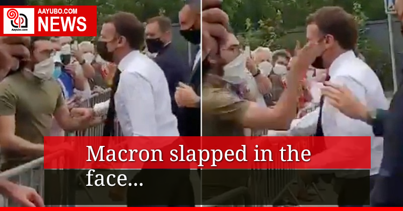 Macron slapped in the face