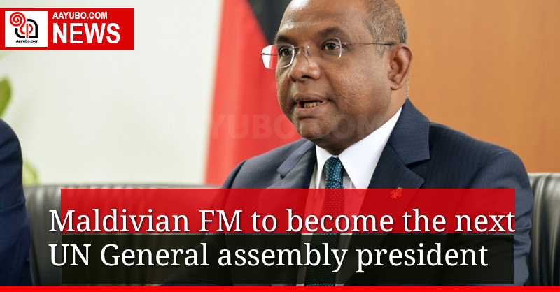 Maldivian FM to become the next UN General Assembly President 